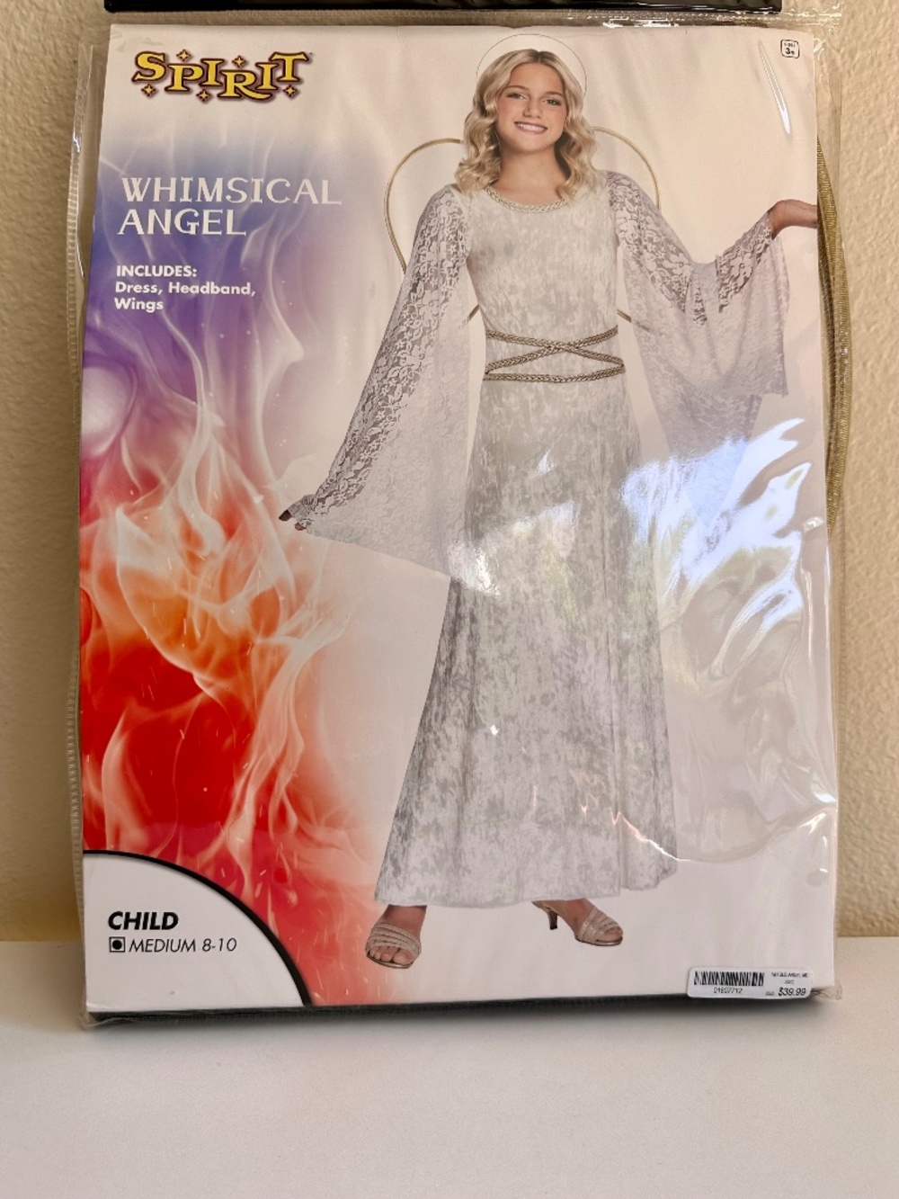 Girl's Spirit Costume - Whimsical Angel M (8-10)